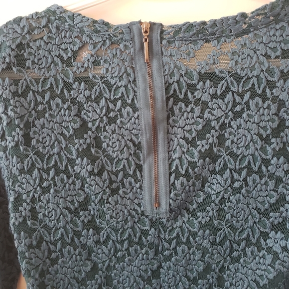 Turquoise net Blouse/Top - Picture 4 of 8